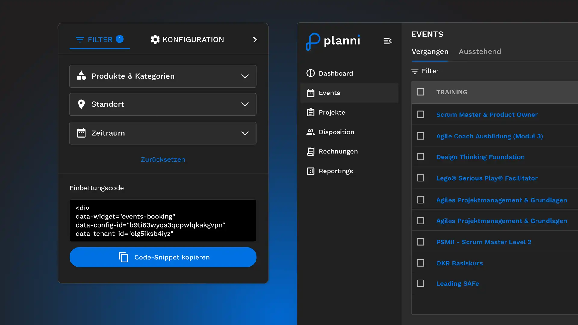 FW-Design planni Software UI Design