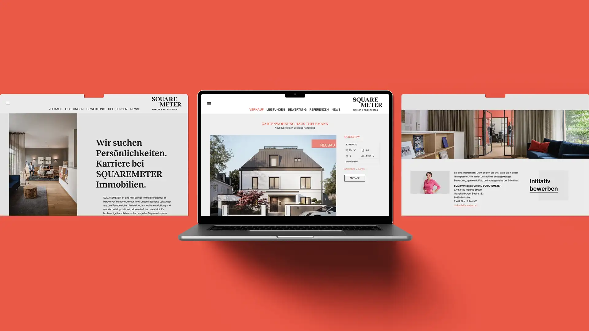 FW-Design Referenz Web-Design Squaremeter Website