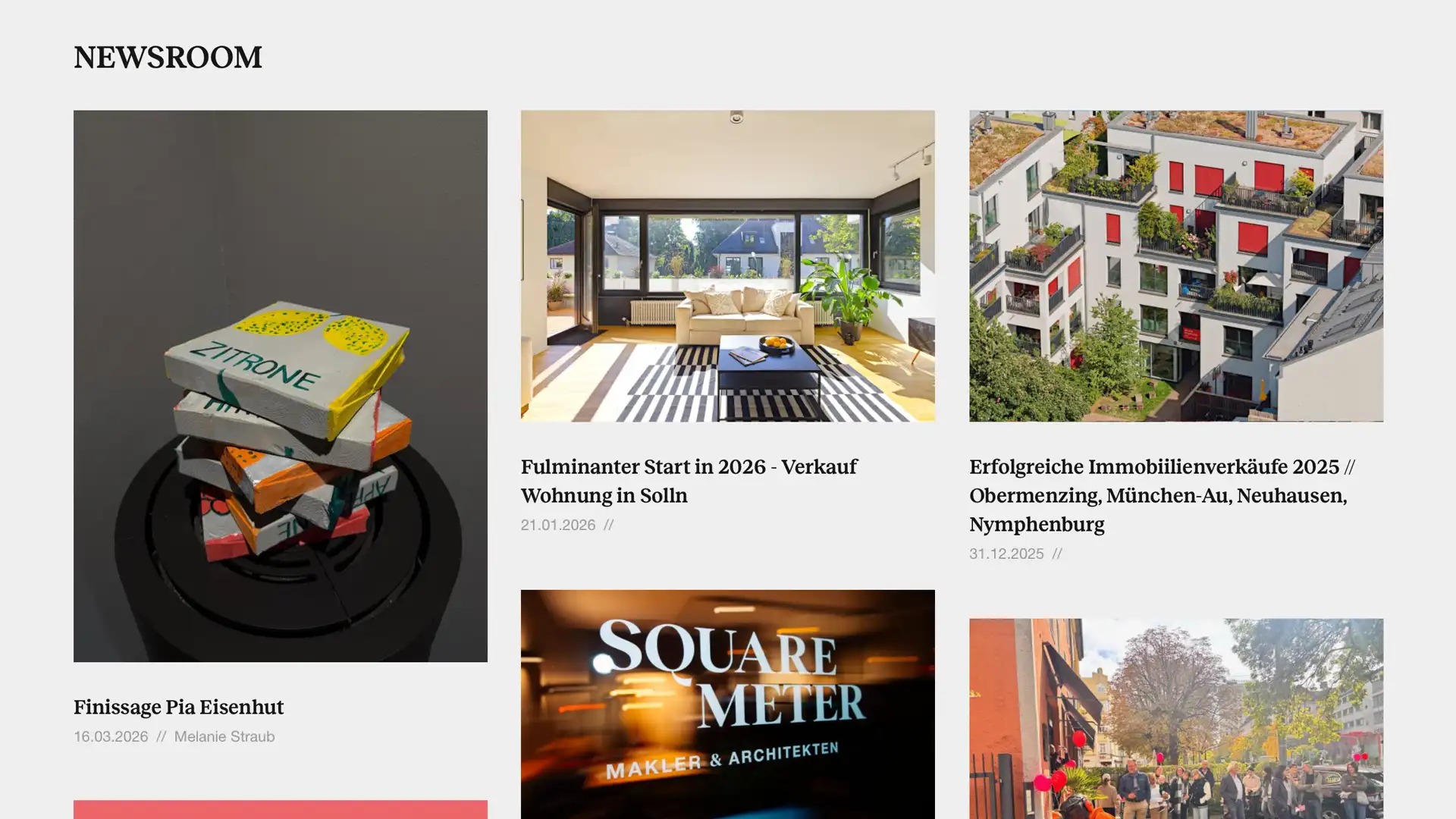 FW-Design Referenz Web-Design Squaremeter Website