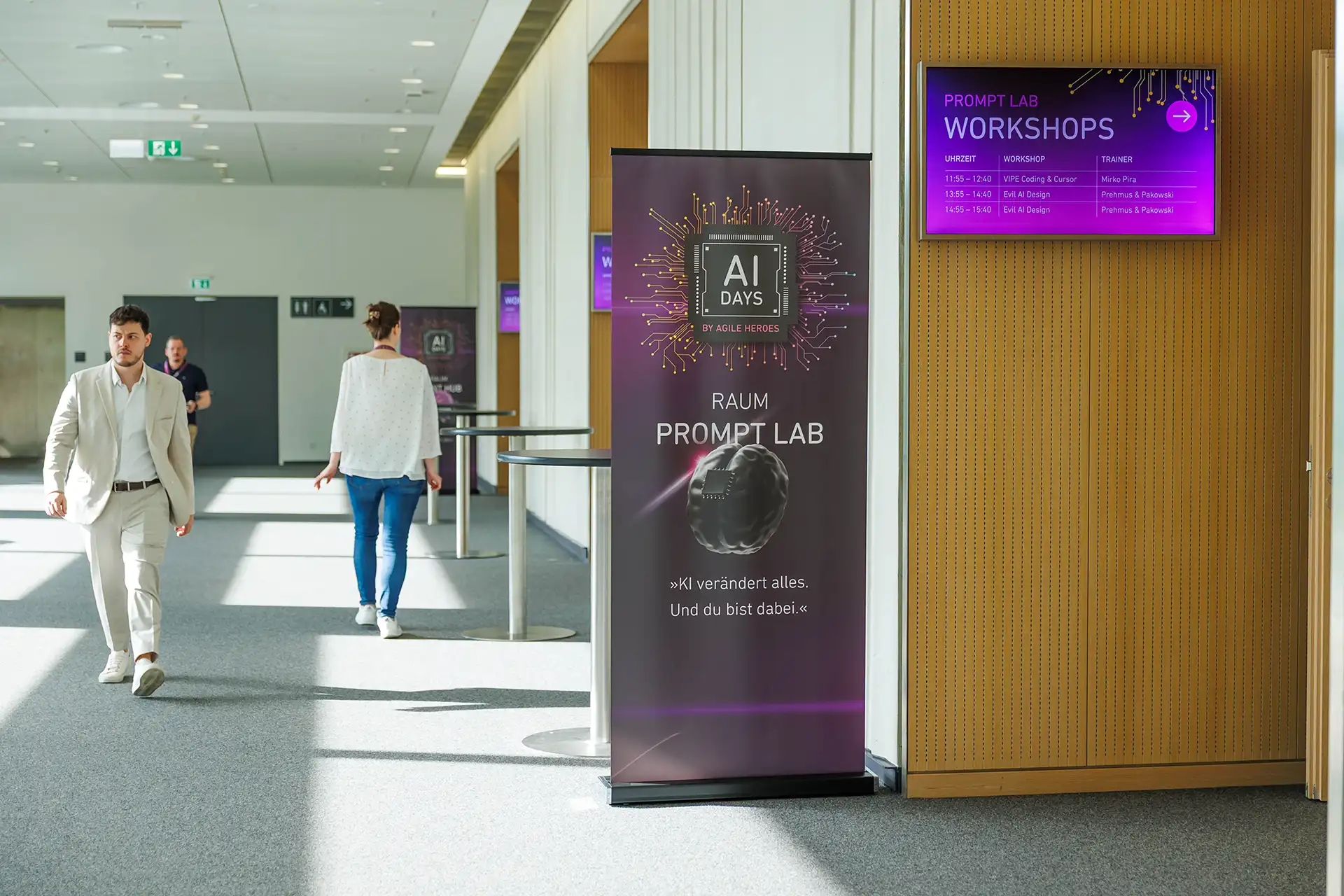 FW-Design Branding und Leitsystem AI Days KI-Messe Frankfurt