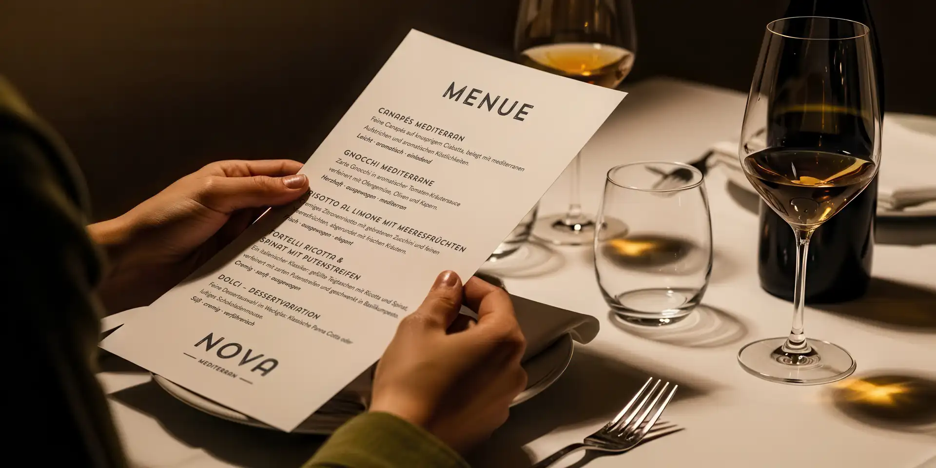 FW-Design Referenz Print Design NOVA Restaurant Speisekarten