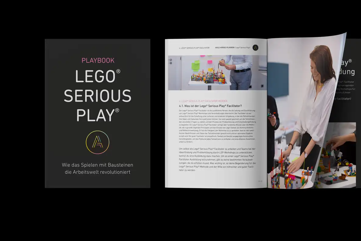 FW-Design Referenz Print-Design Playbook Agile Heroes