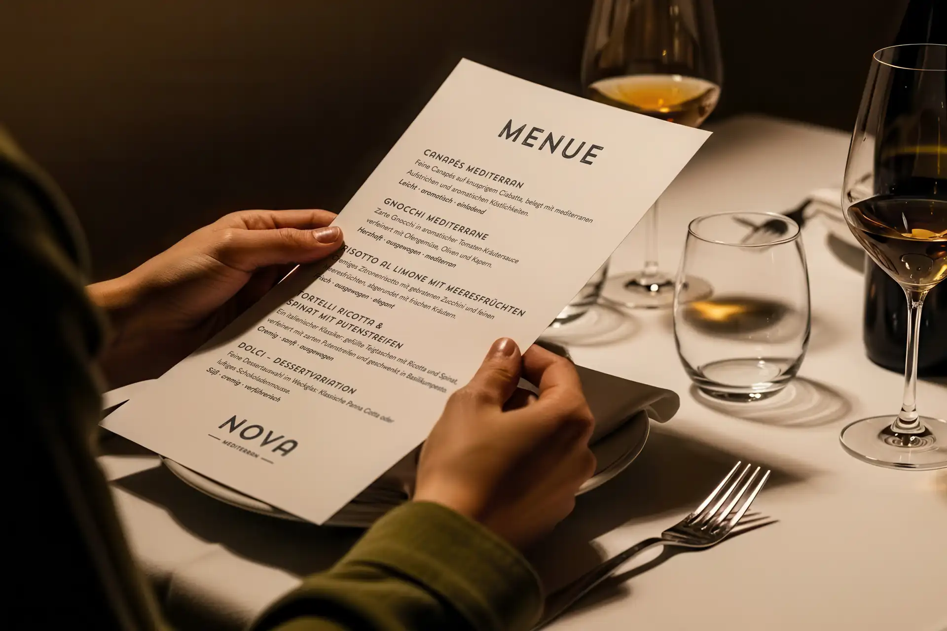 FW-Design Referenz Print Design NOVA Restaurant Speisekarten