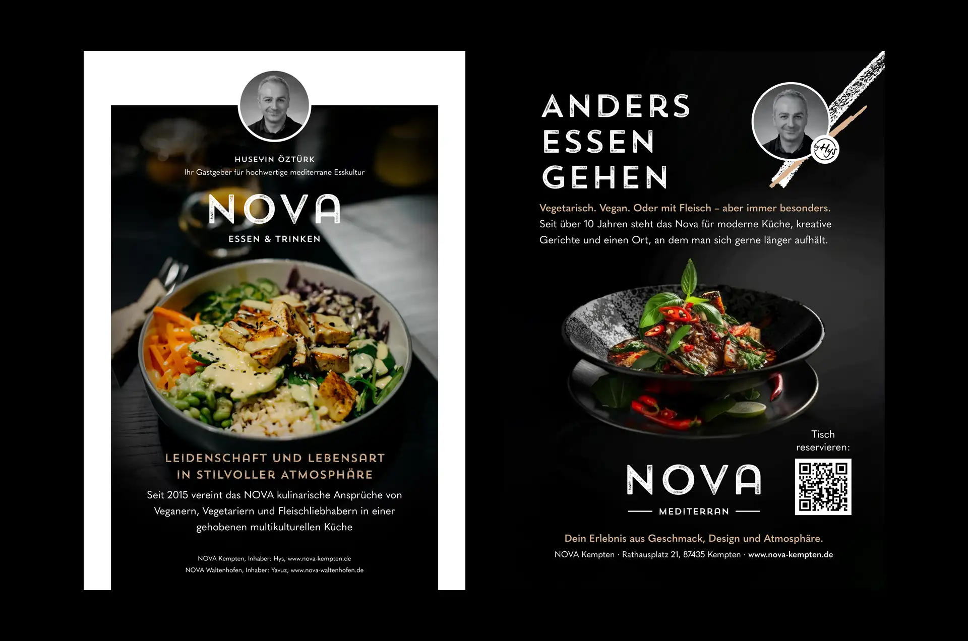 FW-Design Referenz Print Design NOVA Restaurant Anzeigen Kulinarik Magazin