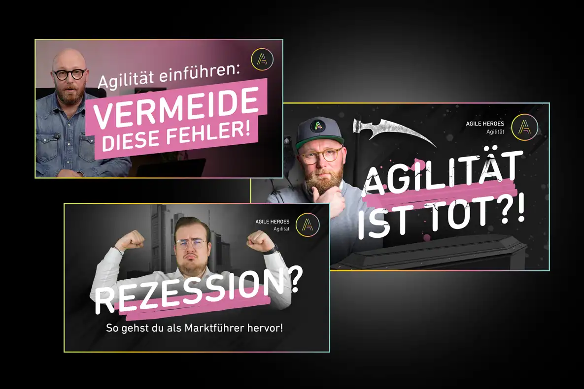 FW-Design Referenz Web-Design Youtube Thumbnails Agile Heroes